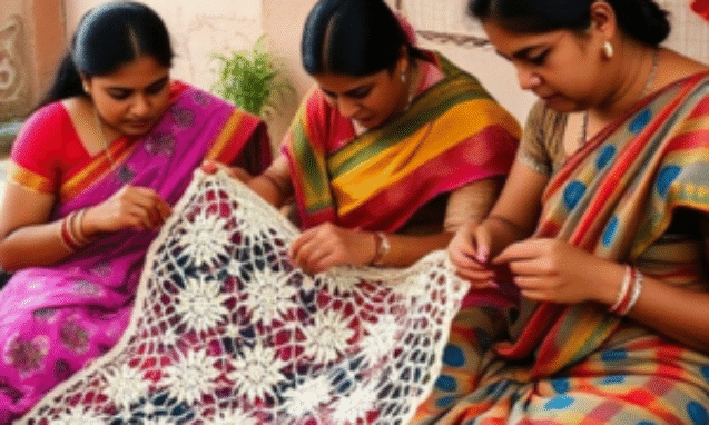 Working-from-Home-doing-Crocheting-as-a-team-1